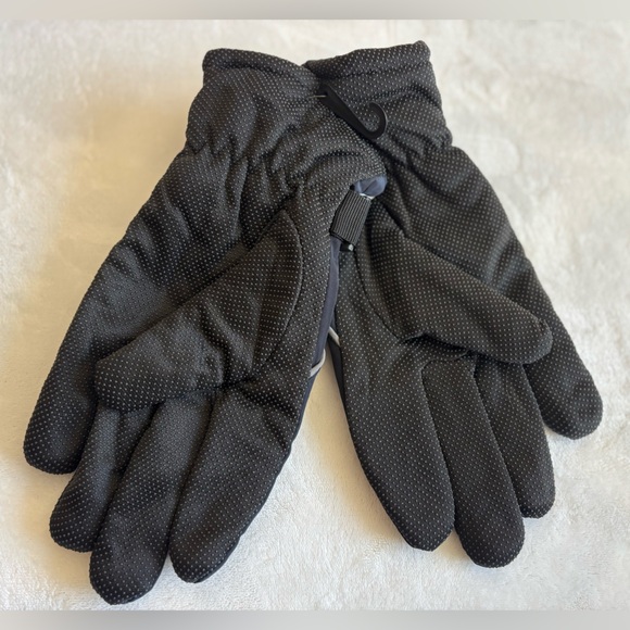 Silver Age Men's Gloves Mittens Warm Sport Black Fleece OS - Picture 2 of 6